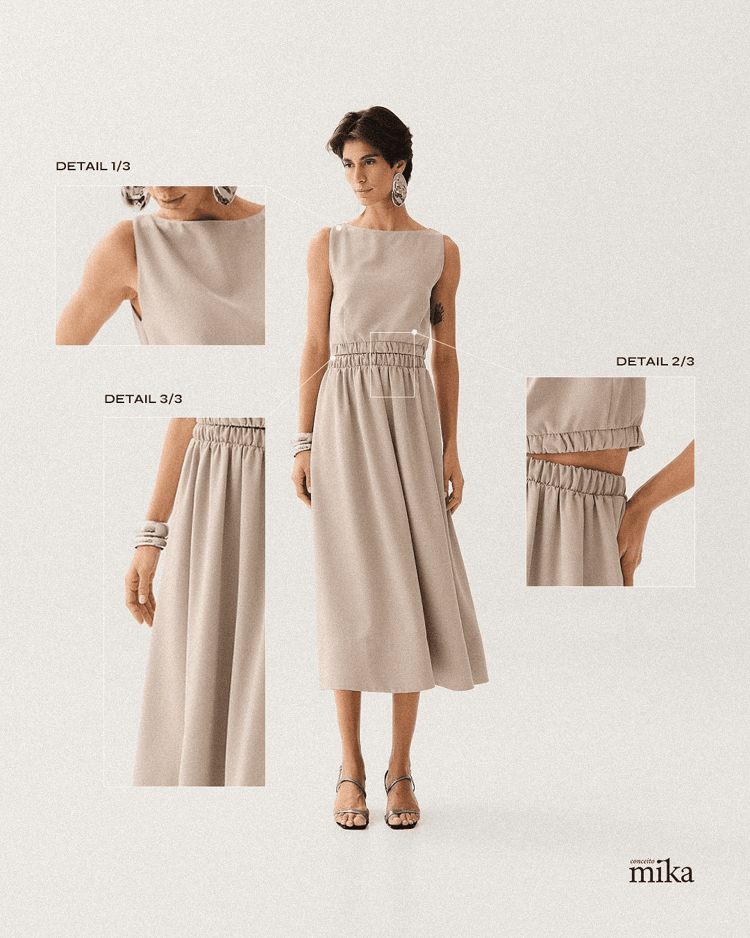 AI virtual try-on dress detail view